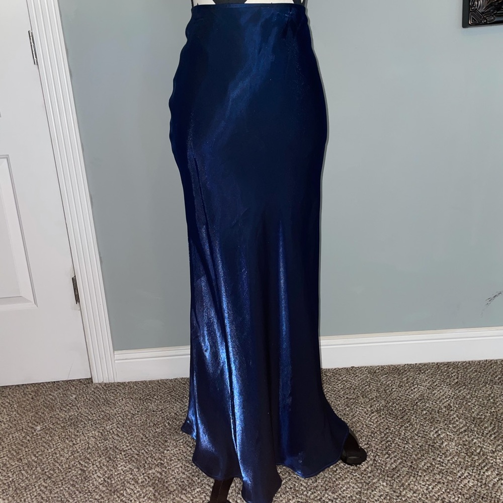 Faviana **2 piece Navy blue Shimmer Dress** - Picture 5 of 14